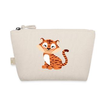cute tiger - Organic Pouch - nature - Front