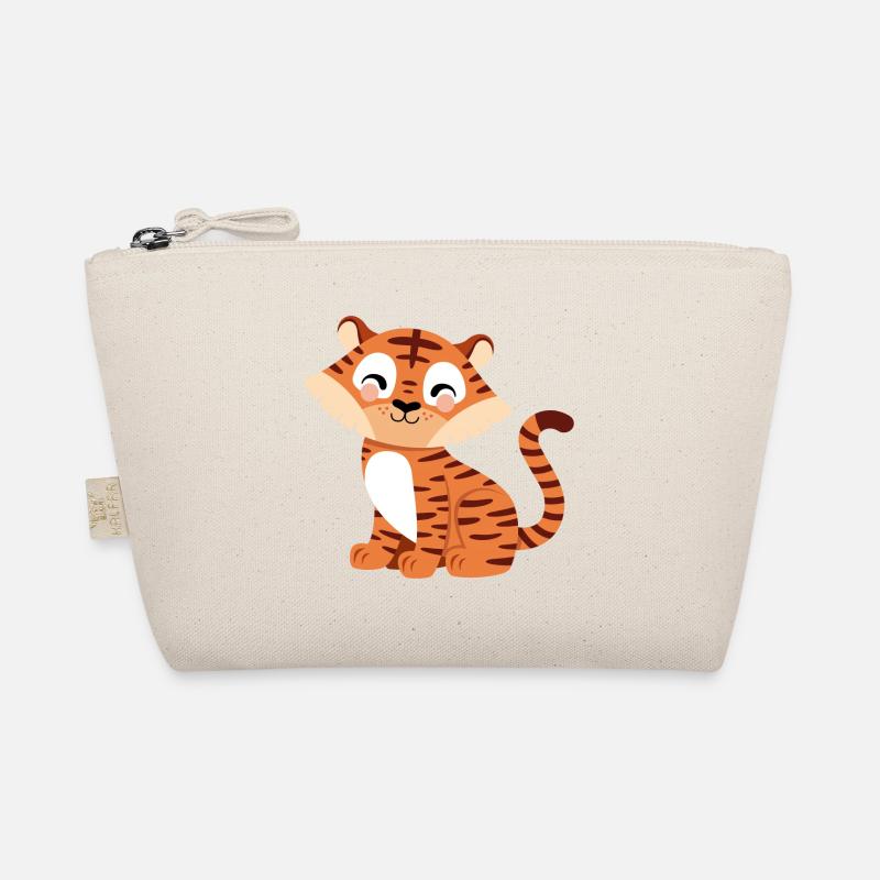 cute tiger - Organic Pouch - nature