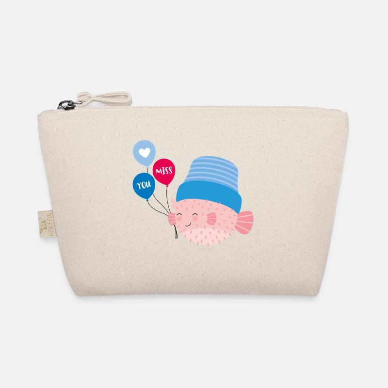 Puffer fish with balloons Organic Pouch