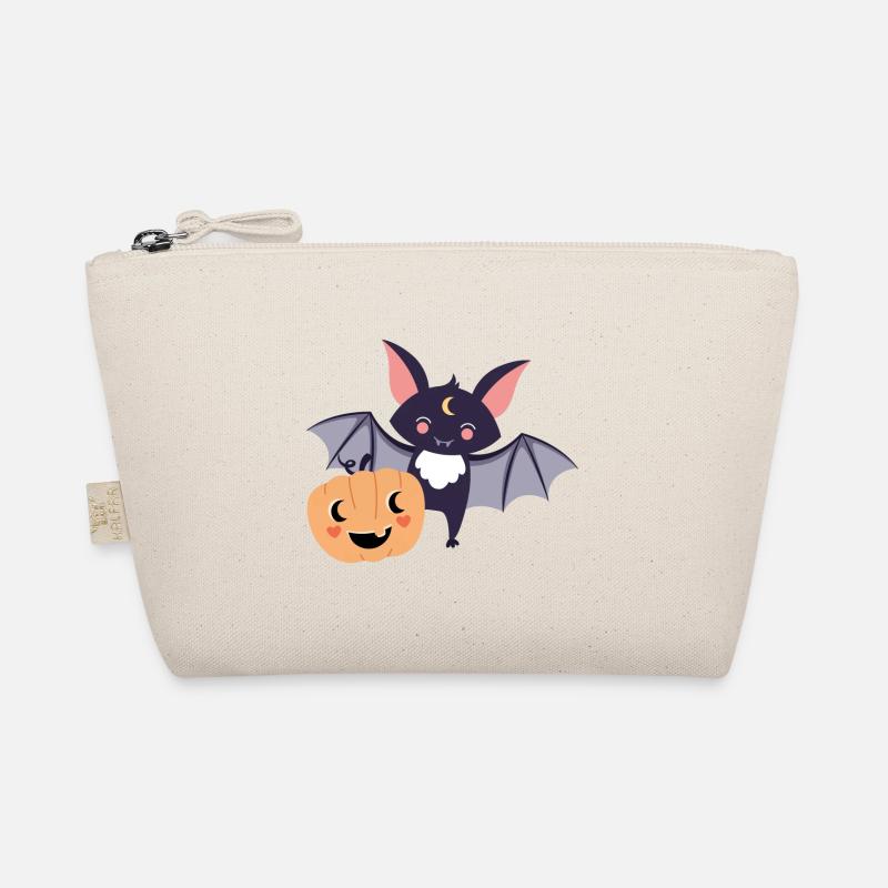 Bat with pumpkin Organic Pouch