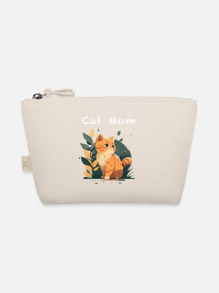 CAT MOM - Bio-Täschchen - Natur - Vorne