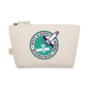 "Vintage Space Academy International" - Organic Pouch - nature - Front