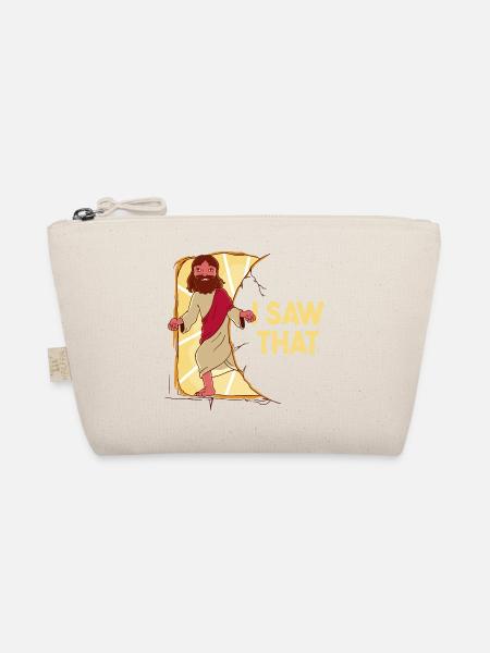 Jesus Meme I saw that sarcasm - Organic Pouch - nature - Front
