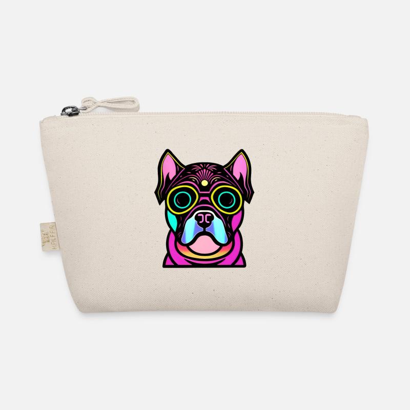 Chien heureux. Chiens heureux. Bouledogue Trousse biologique