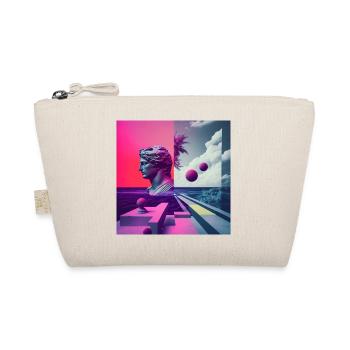 Ein Vaporwave Fusion von Moderne und der Antike - Bio-Täschchen - Natur - Vorne