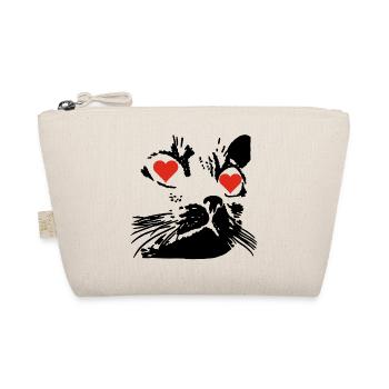 A black cat's love - Organic Pouch - nature - Front