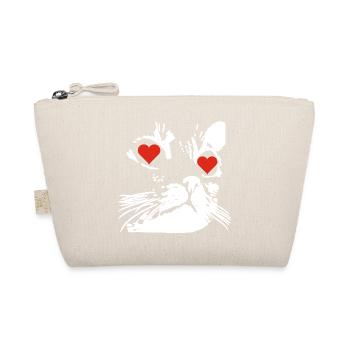 A white cat love - Organic Pouch - nature - Front