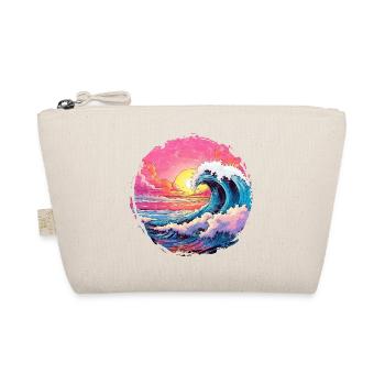 Sea, Wave, Sunset, Sun, Beach Summer - Organic Pouch - nature - Front
