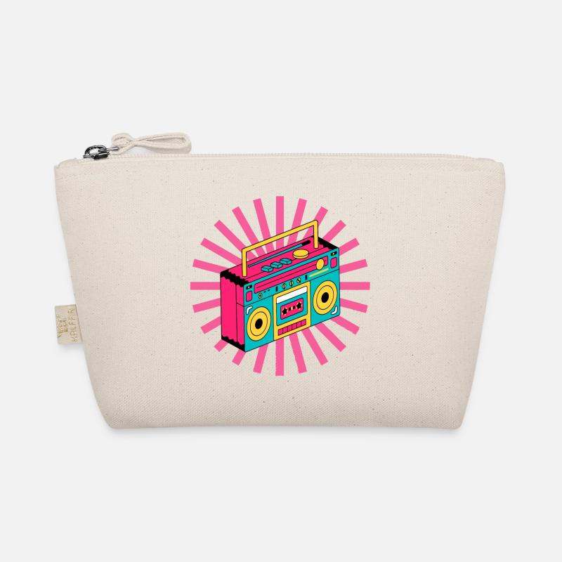 retro, 90's, 1990, vintage, stereo Organic Pouch