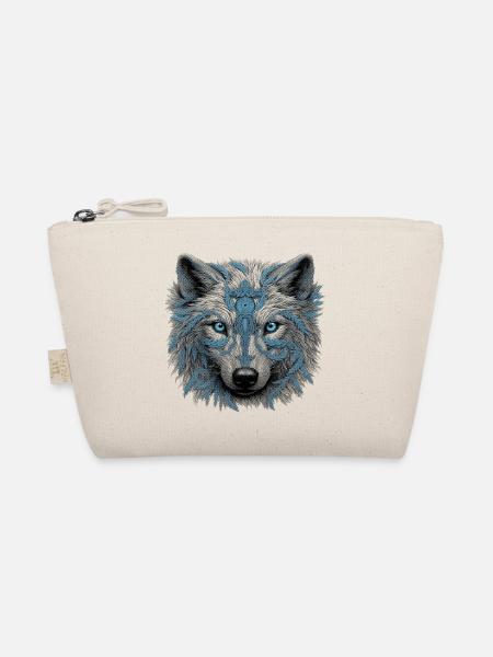 Wolf - Bio-Täschchen - Natur - Vorne