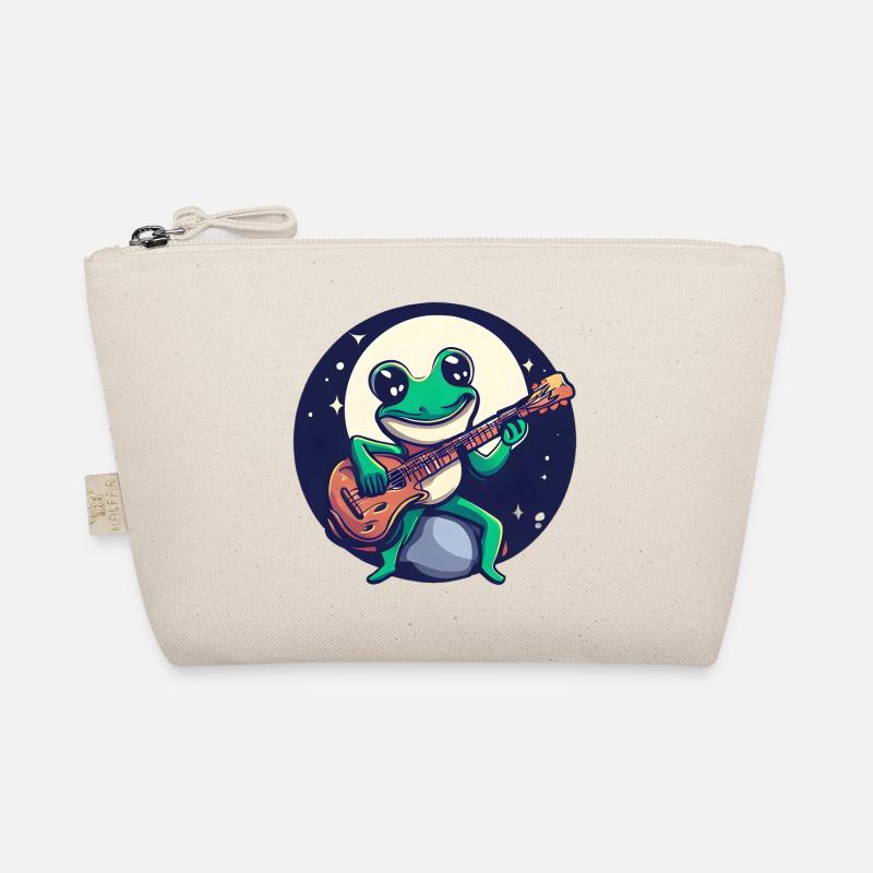 Frosch Gitarre Mondschein Bio-Täschchen