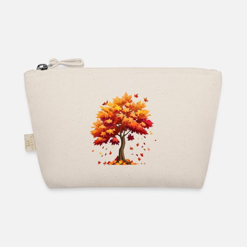 Autumn autumn leaves fall from the tree Organic Pouch