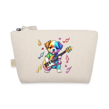 Rock Star Hound Welpe – Regenbogen - Bio-Täschchen - Natur - Vorne