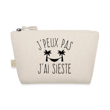 J'peux pas j'ai sieste - Humour repos - Trousse biologique - nature - Devant