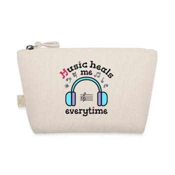 Music heals me everytime - Organic Pouch - nature - Front