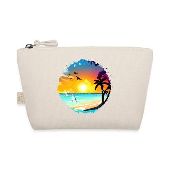 Aquarelle de plage de coucher de soleil d’été - Trousse biologique - nature - Devant