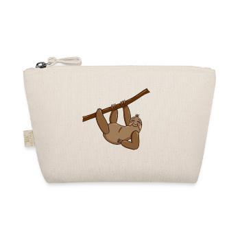 little sloth with bow - join me being lazy - Organic Pouch - nature - Front