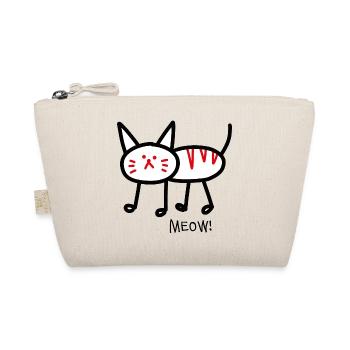Miaou! blanc - Trousse biologique - nature - Devant