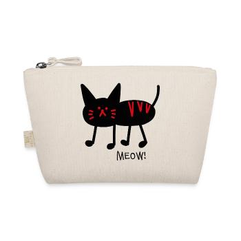 Miaou! noir - Trousse biologique - nature - Devant