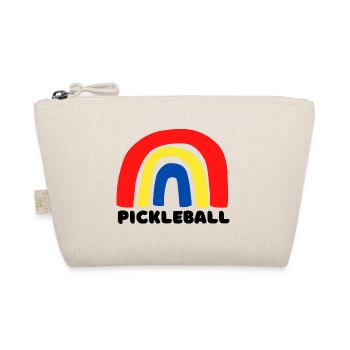 Pickleball Regenbogen - Bio-Täschchen - Natur - Vorne