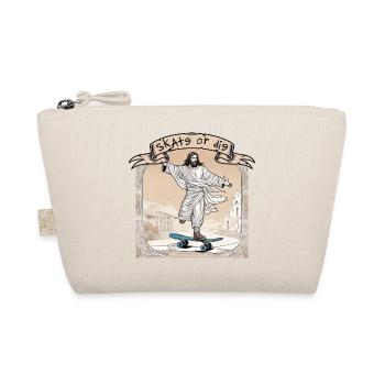 skate or die - Jesus on skateboard antique photo - Organic Pouch - nature - Front
