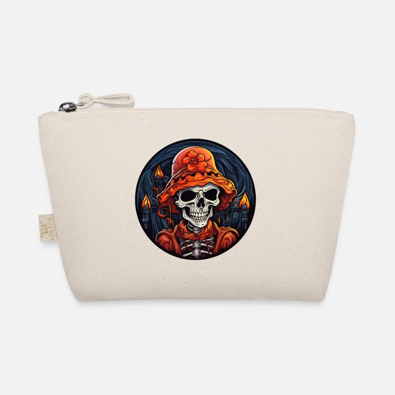 Halloween Skull Organic Pouch