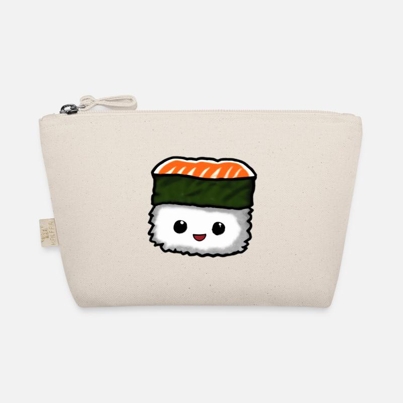 Morceau de sushi d’anime mignon mignon Trousse biologique