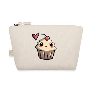 Cupcake full of love - Organic Pouch - nature - Front