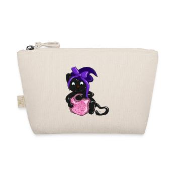 Black cat foresees the future - Organic Pouch - nature - Front