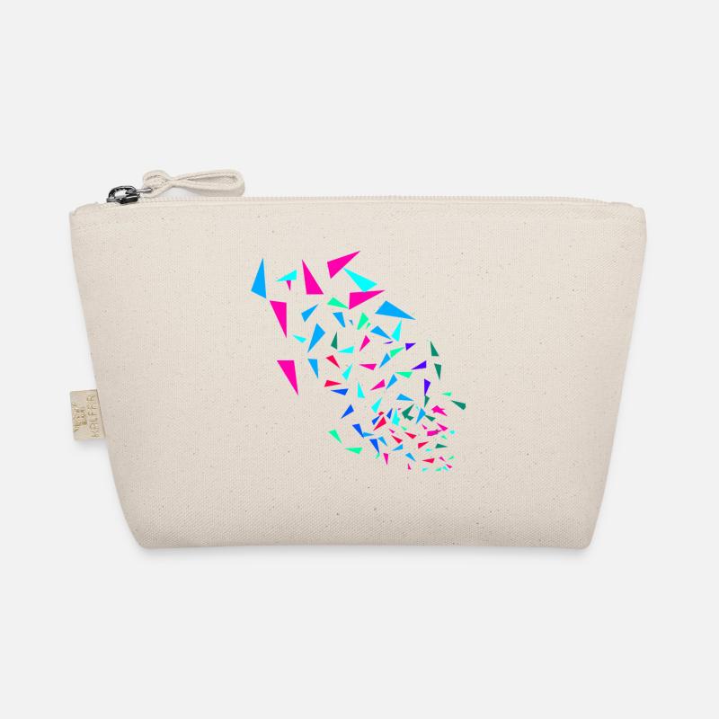 Bunt,abstrakt,retro, Muster, grafisch - Bio-Täschchen - Natur