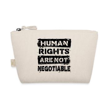 Human rights are not negotiable - Organic Pouch - nature - Front