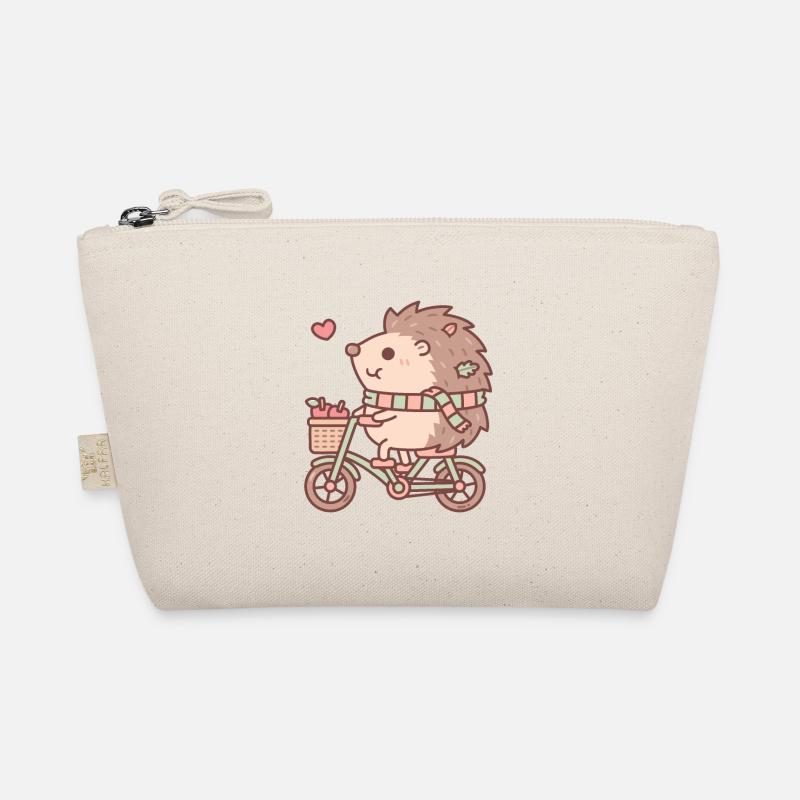 Hérisson mignon équitation à vélo Trousse biologique