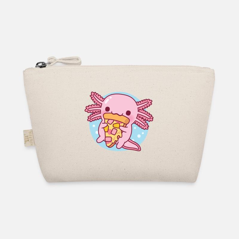Mignon axolotl mangeant de la pizza Trousse biologique