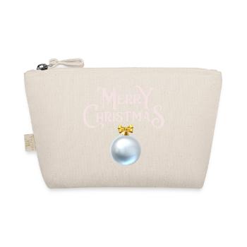 Merry Christmas, Merry Christmas, Happy Holidays - Organic Pouch - nature - Front