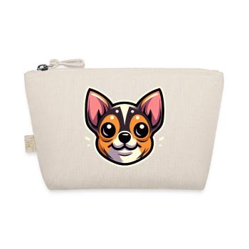 Chihuahua chien tête de dessin animé - Trousse biologique - nature - Devant