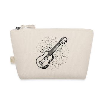Ukulele Drawing - Organic Pouch - nature - Front