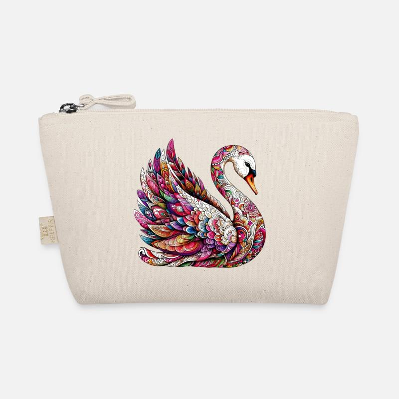 Cygne décoré de Mandalas Trousse biologique