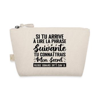 Enfant J'ai un Secret Je Vais être Grande Sœur - Trousse biologique - nature - Devant