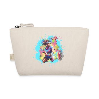 tennis player,graffiti, colorful, painting, tennis - Organic Pouch - nature - Front