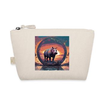 Hippopotame, Peinture, Coucher De Soleil, Cercle, Paysage - Trousse biologique - nature - Devant