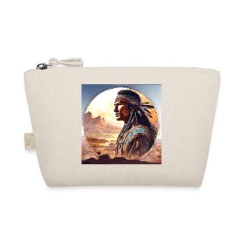 Indien, Portrait, Paysage, Cercle, Côté, Aquarelle - Trousse biologique - nature - Devant