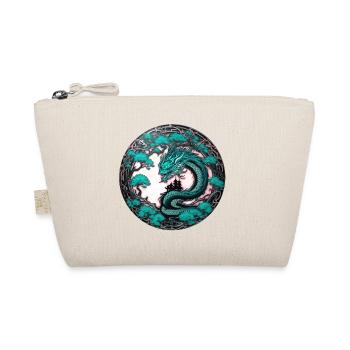 drache,chinesischer drache,gothic,tattoo - Bio-Täschchen - Natur - Vorne