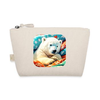 Ours polaire câlin mignon - Trousse biologique - nature - Devant
