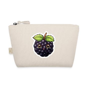 Cute Blackberry Illustration – Kawaii Style - Organic Pouch - nature - Front