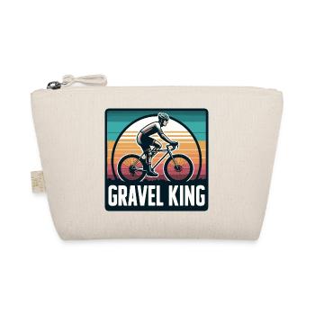 Gravel King Radfahren Illustration - Bio-Täschchen - Natur - Vorne
