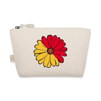 70er Jahre Blume Geschenk  - Bio-Täschchen - Natur - Vorne