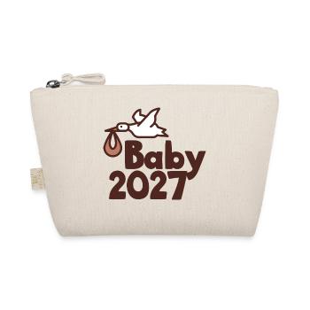 Storch Baby 2027 - Bio-Täschchen - Natur - Vorne