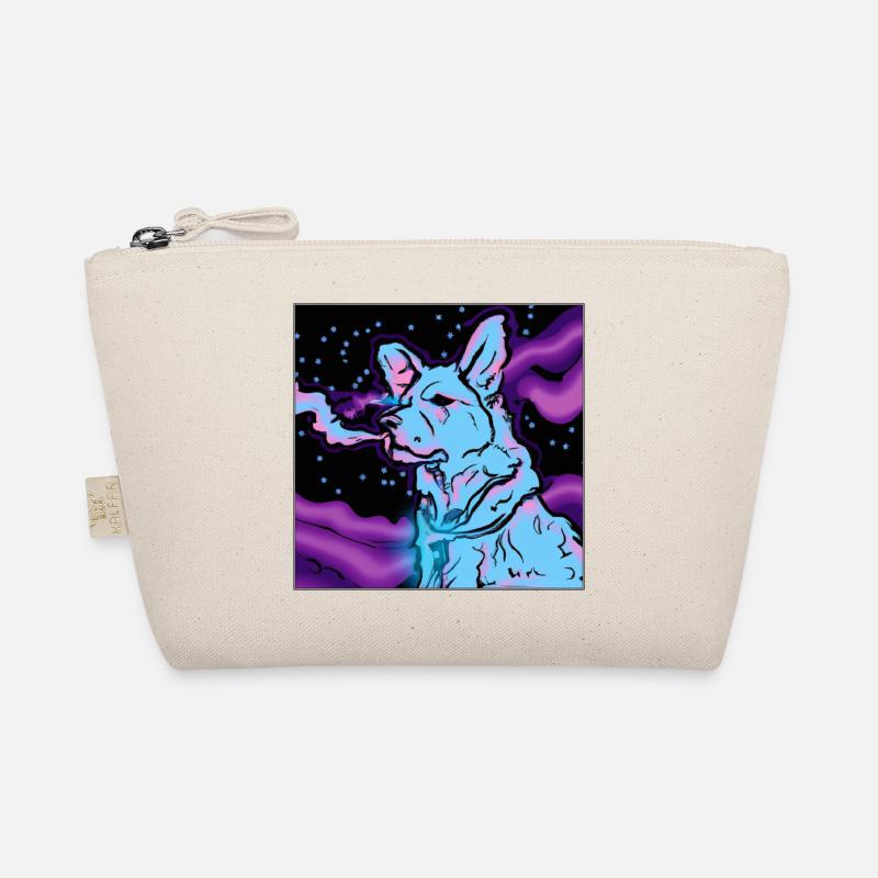 Vaping dog in space. Organic Pouch