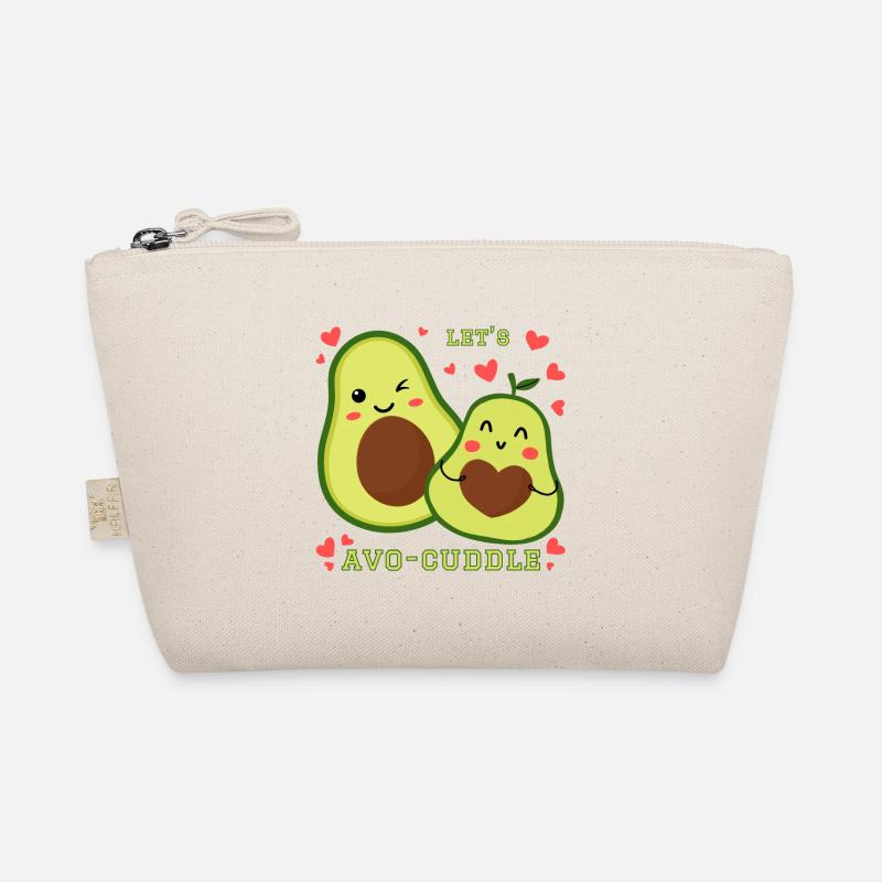 Lets Avo-Cuddle Avocado Snuggle Kawaii Cartoon Organic Pouch