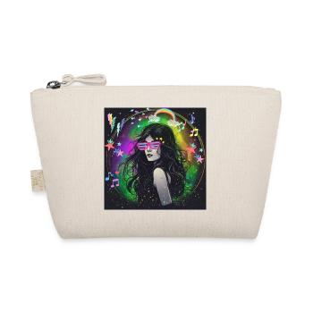 retro, 90's,90s,vibes,neon,stars,costume - Organic Pouch - nature - Front